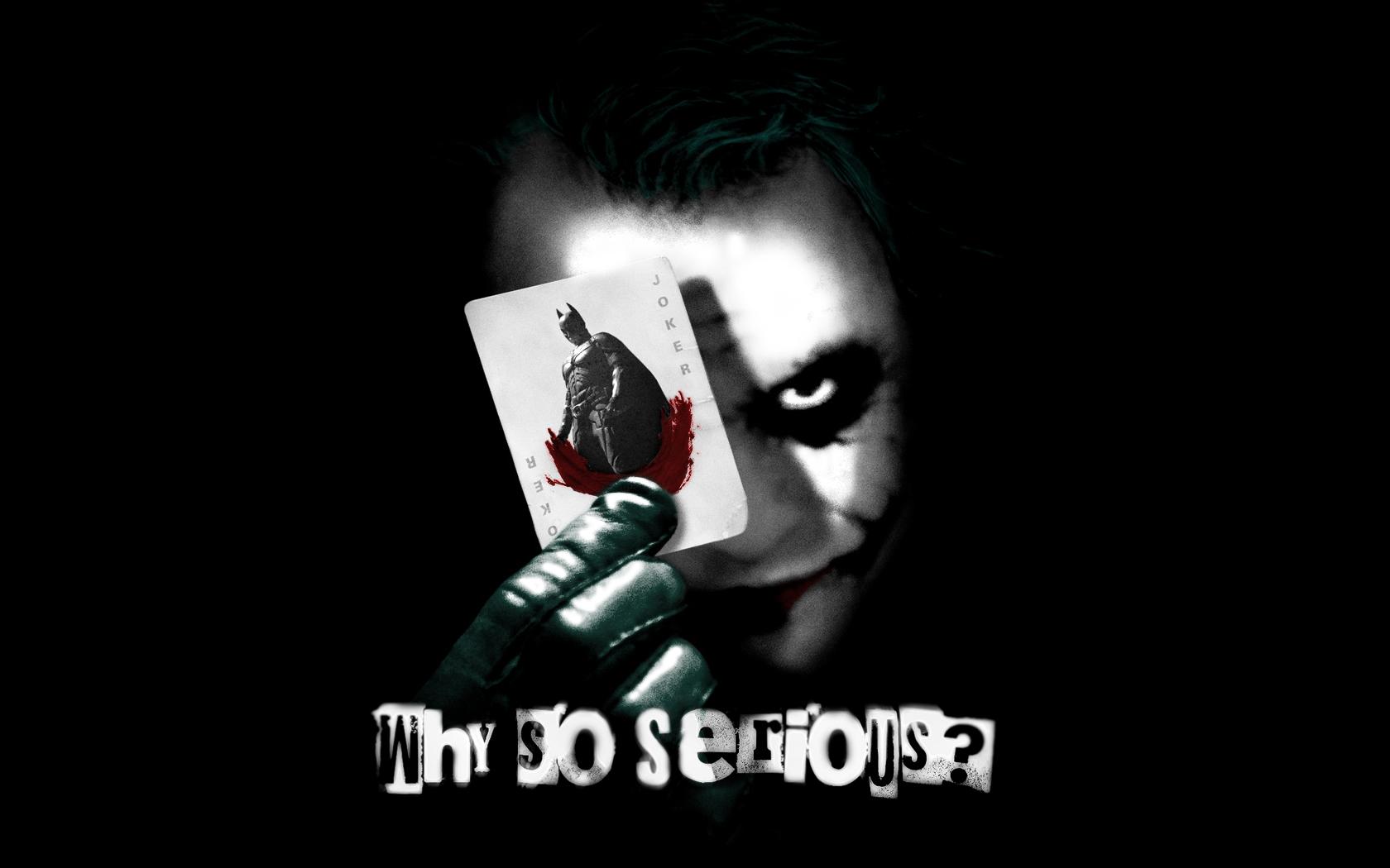 Heath Ledger s Joker HD Wallpaper Why So Serious 