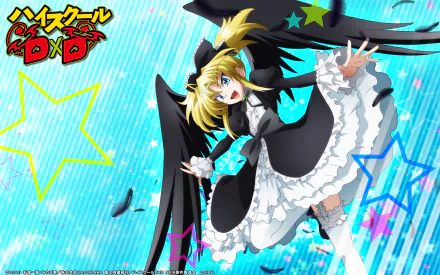 High-definition wallpaper featuring Mittelt from High School DxD. The character showcases vibrant colors and a dynamic pose against a captivating background.