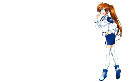 Nanoha Takamachi Anime Magical Girl Lyrical Nanoha HD Desktop Wallpaper | Background Image