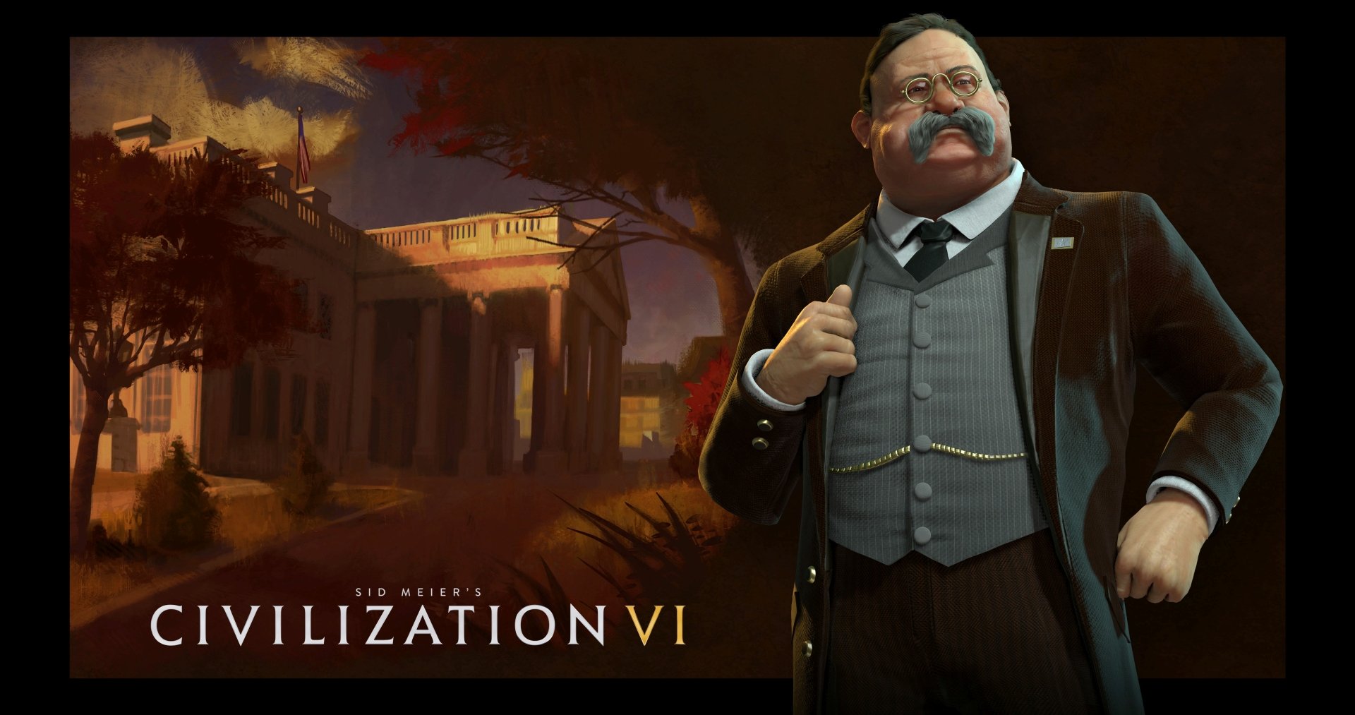 Download American Theodore Roosevelt Video Game Civilization VI 4k