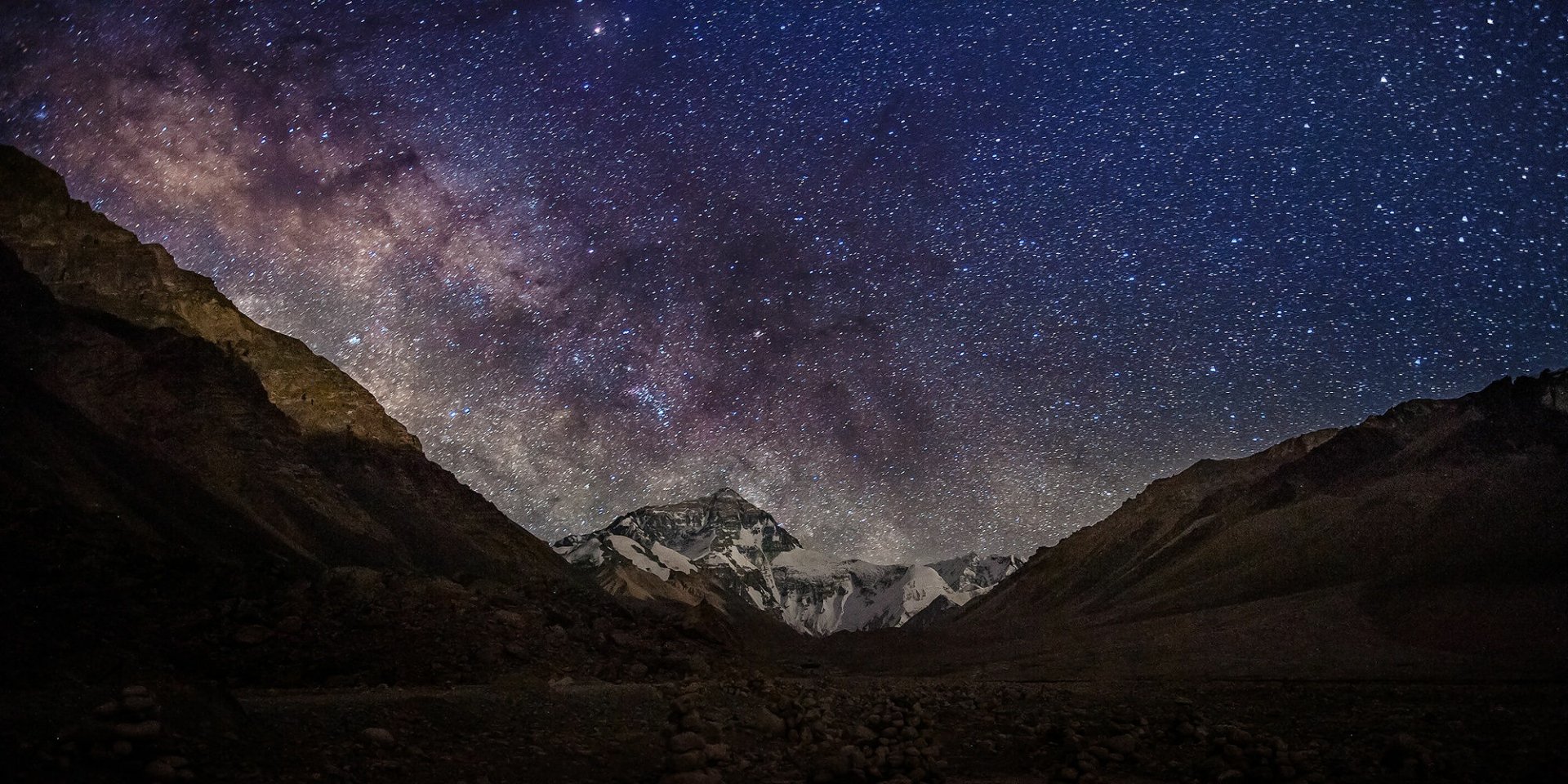 Starlit Serenity: Mount Everest HD Wallpaper