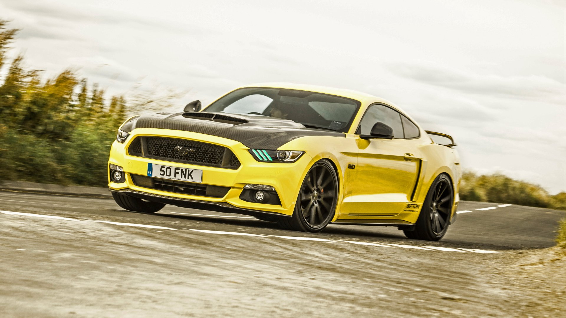 Download Yellow Car Car Muscle Car Ford Ford Mustang Vehicle Ford Mustang GT 4k Ultra HD Wallpaper