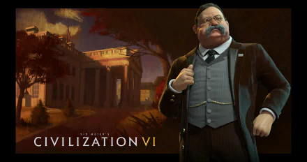 American Theodore Roosevelt video game Civilization VI HD Desktop Wallpaper | Background Image