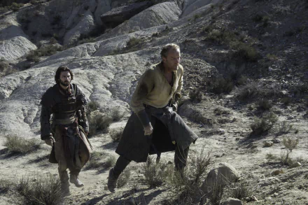 Michiel Huisman Jorah Mormont Iain Glen Daario Naharis TV Show Game Of Thrones HD Desktop Wallpaper | Background Image