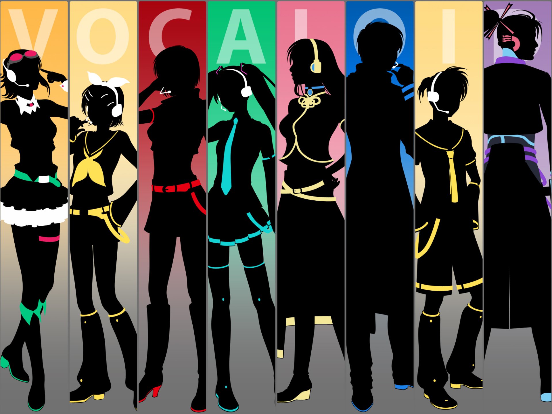 Download Kaito (Vocaloid) GUMI (Vocaloid) Kamui Gakupo Rin Kagamine Len Kagamine Meiko (Vocaloid) Luka Megurine Hatsune Miku Anime Vocaloid HD Wallpaper by Katsukumi