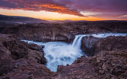  Rock Waterfall in Iceland