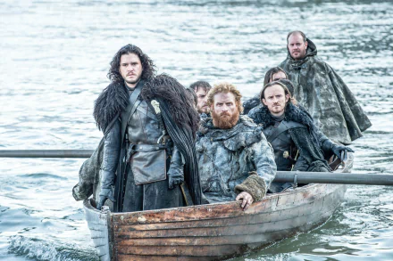 Dolorous Edd Tormund Giantsbane Kristofer Hivju Kit Harington Jon Snow TV Show Game Of Thrones HD Desktop Wallpaper | Background Image