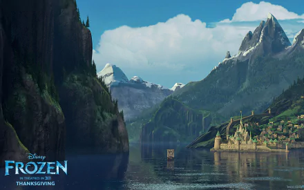  Frozen - Disney movie - the castle