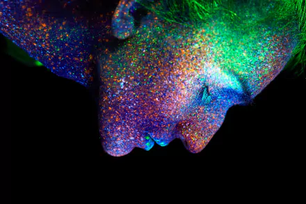 face photography Fluorescent HD Desktop Wallpaper | Background Image