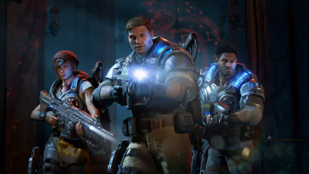 Delmont Walker James Dominic Fenix Kait Diaz video game Gears of War 4 HD Desktop Wallpaper | Background Image