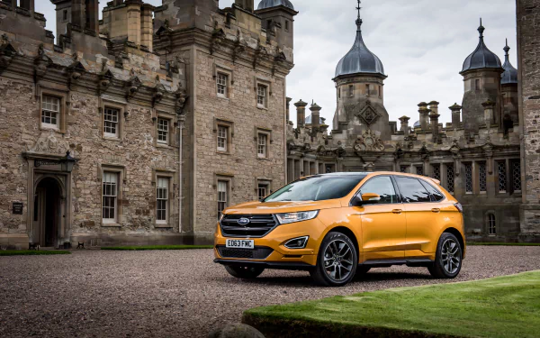 orange car car SUV Ford vehicle Ford Edge HD Desktop Wallpaper | Background Image