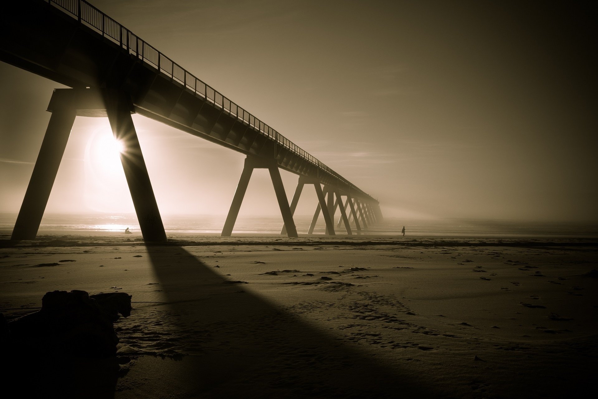 Download Pier Man Made Bridge HD Wallpaper