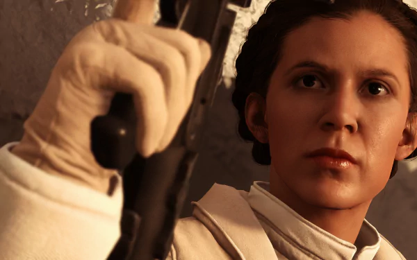 Princess Leia Organa video game Star Wars Battlefront (2015) HD Desktop Wallpaper | Background Image