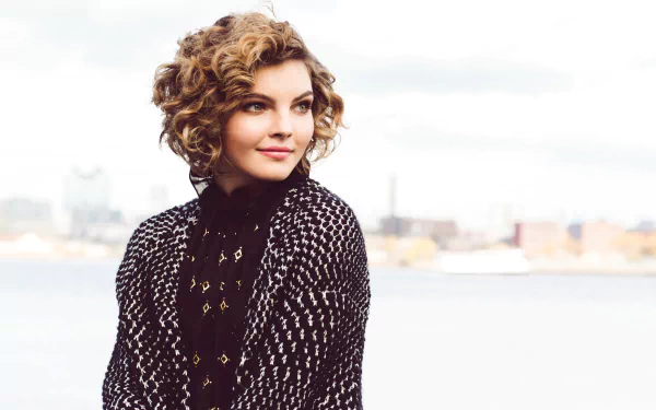 hazel eyes curl brunette American actress woman Camren Bicondova HD Desktop Wallpaper | Background Image