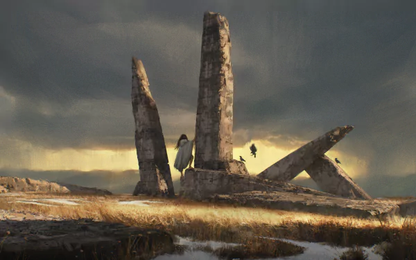 fantasy ruin HD Desktop Wallpaper | Background Image