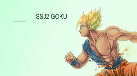Super Saiyan 2 Goku Anime Dragon Ball Z HD Desktop Wallpaper | Background Image
