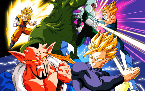 Anime Dragon Ball Z Dragon Ball Vegeta Gohan Dabura Pui Pui Yakon Goku HD Wallpaper | Background Image
