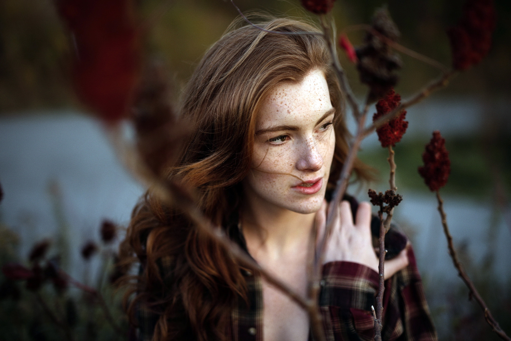 Freckles Brunette