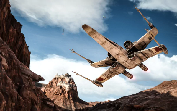 X-Wing video game Star Wars Battlefront (2015) HD Desktop Wallpaper | Background Image