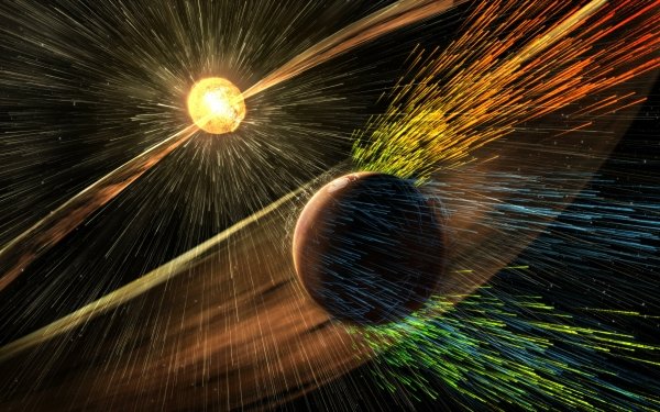 Science Fiction Espace Planète Rayon de Soleil Fond d'écran HD | Image