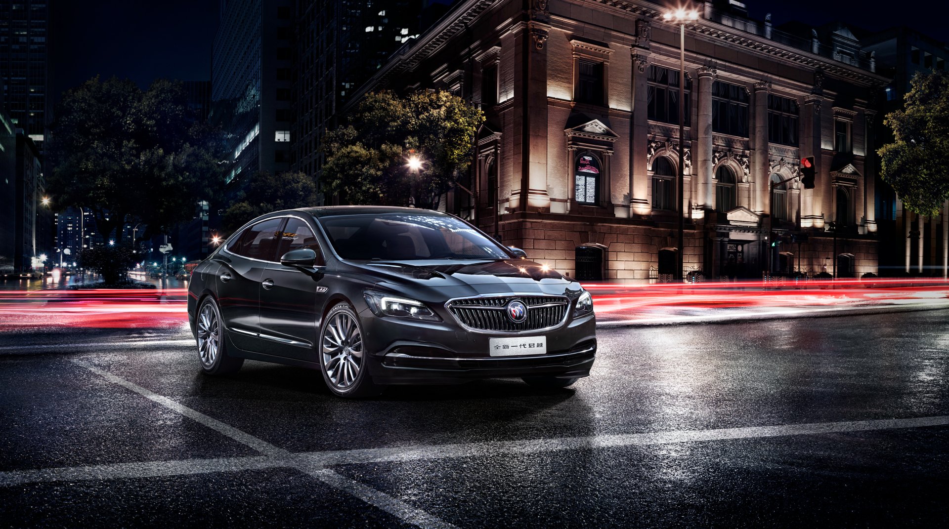 Download Black Car Car Time Lapse Night Buick Vehicle Buick LaCrosse 4k Ultra HD Wallpaper