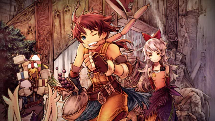 HD PC desktop wallpaper featuring characters from the video game Final Fantasy Tactics, showcasing detailed artwork and vibrant colors from the Final Fantasy series.