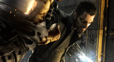 Adam Jensen video game Deus Ex: Mankind Divided HD Desktop Wallpaper | Background Image