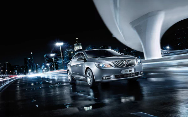 night silver car car Buick vehicle Buick LaCrosse HD Desktop Wallpaper | Background Image