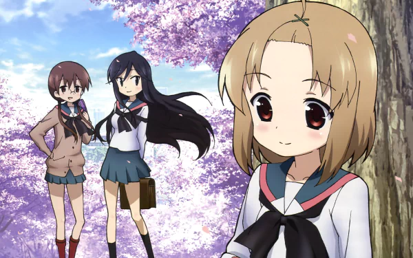 Nagisa Tennouji Yuuko Nishi Run Momoki Anime A Channel HD Desktop Wallpaper | Background Image