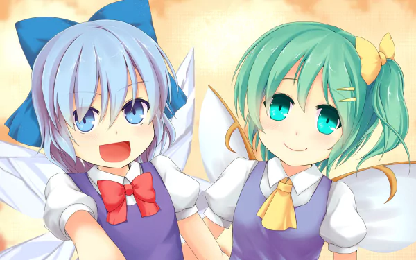 Daiyousei (Touhou) Cirno (Touhou) Anime Touhou HD Desktop Wallpaper | Background Image