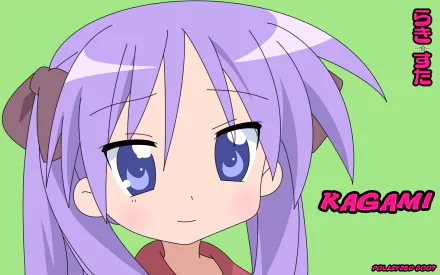 Kagami Hiiragi Anime Lucky Star HD Desktop Wallpaper | Background Image