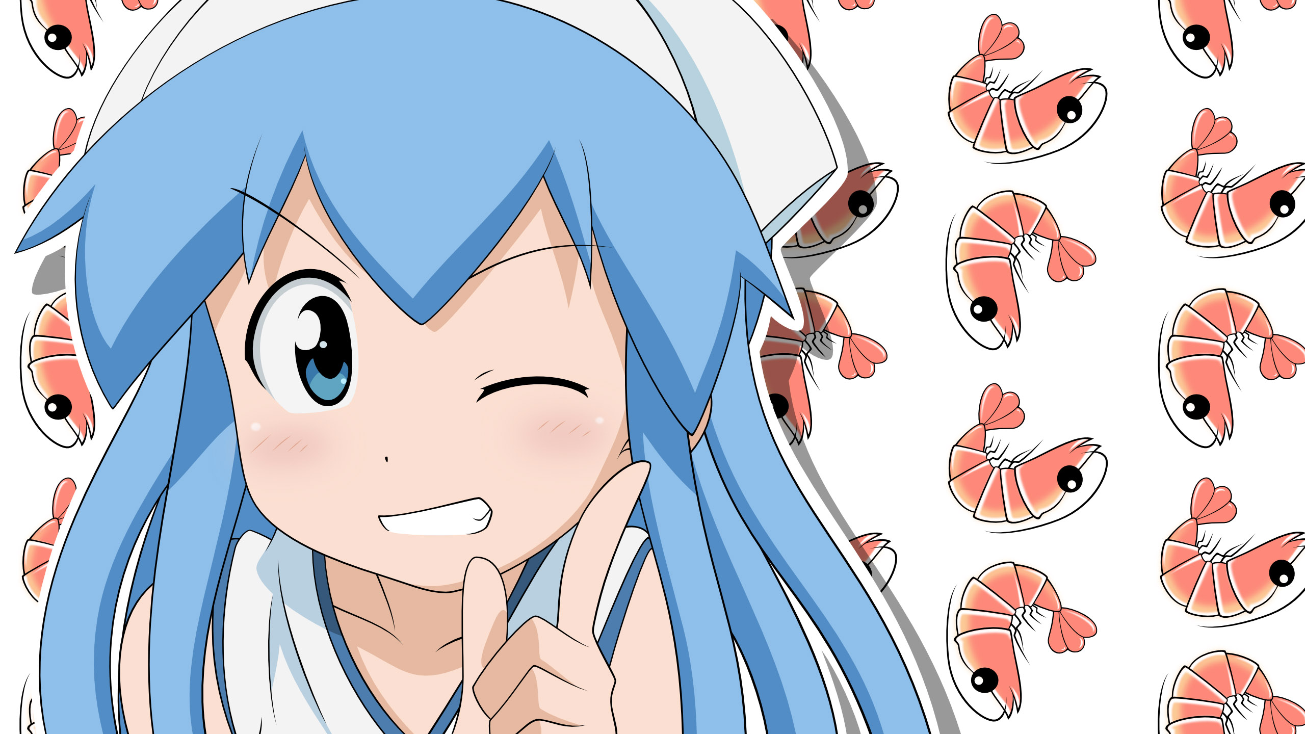 Download Ika Musume Anime Squid Girl HD Wallpaper