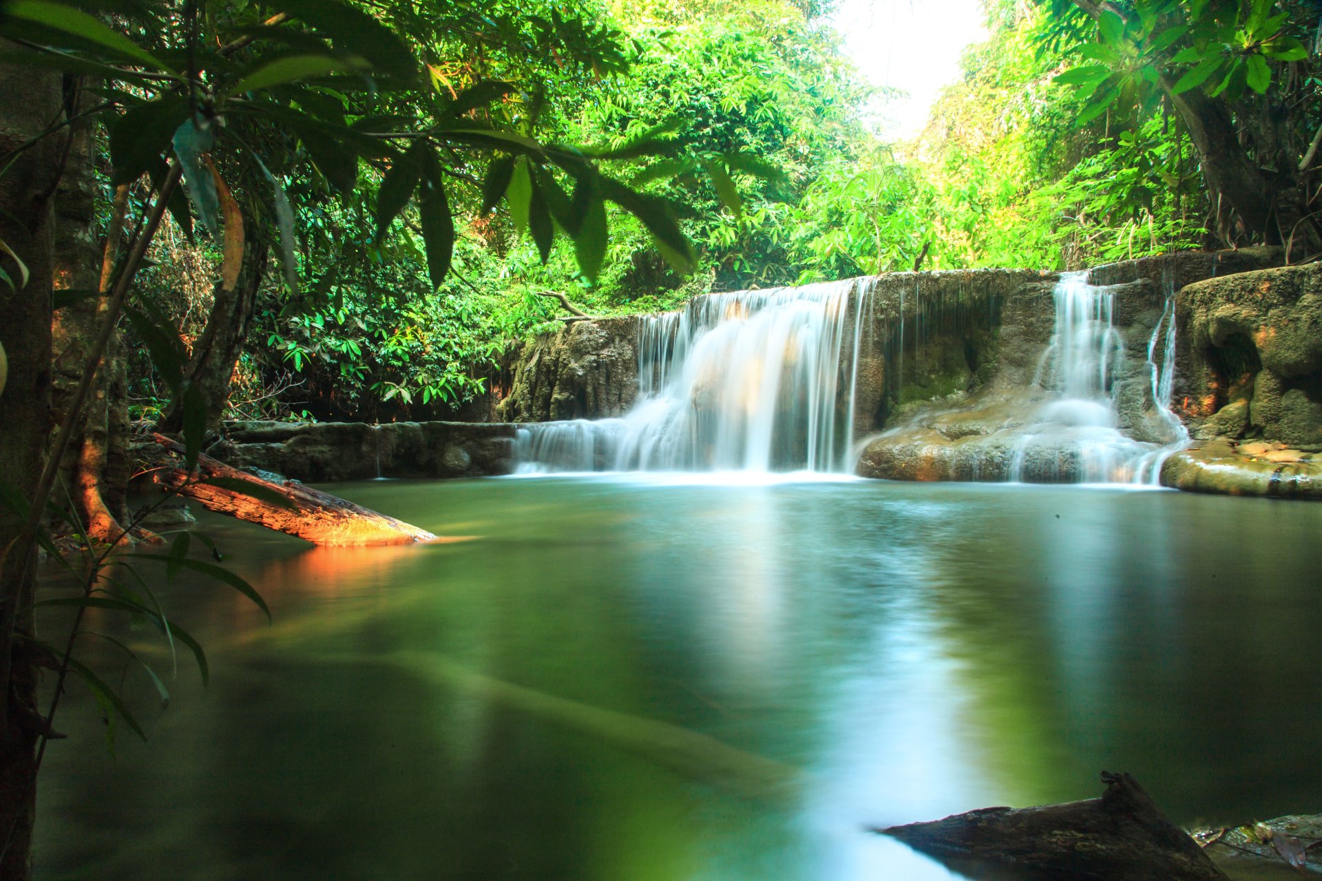 Download Nature Sunny Creek Tropical Thailand Waterfall 4k Ultra HD ...