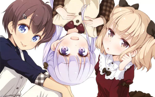 Yun Iijima Hajime Shinoda Aoba Suzukaze Anime New Game! HD Desktop Wallpaper | Background Image