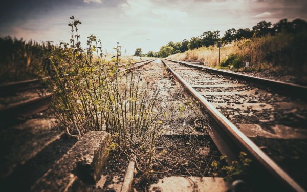 Man Made Railroad Close-Up HD Wallpaper | Background Image