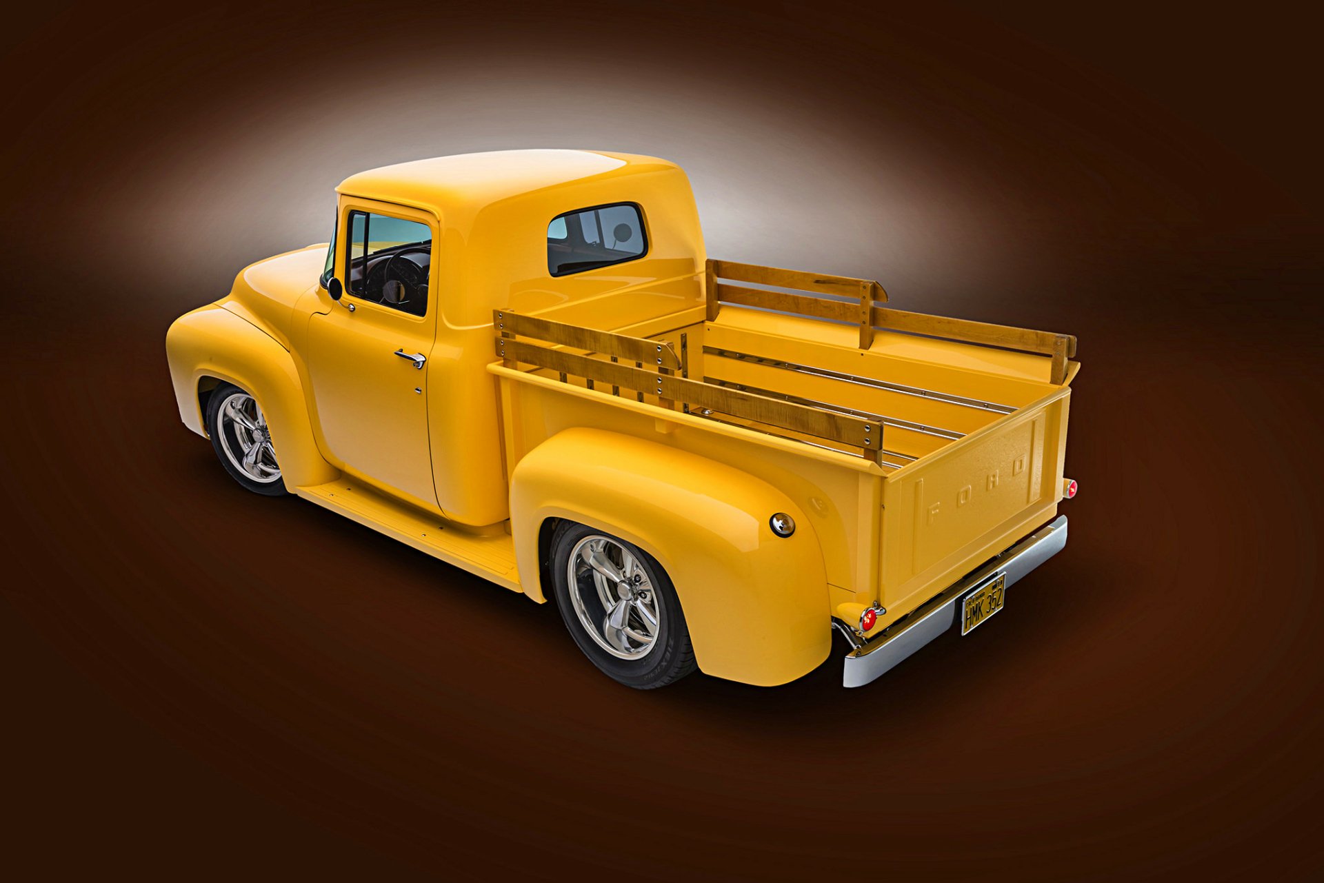 Download Hot Rod 1956 Ford F100 Vehicle Ford F100 HD Wallpaper