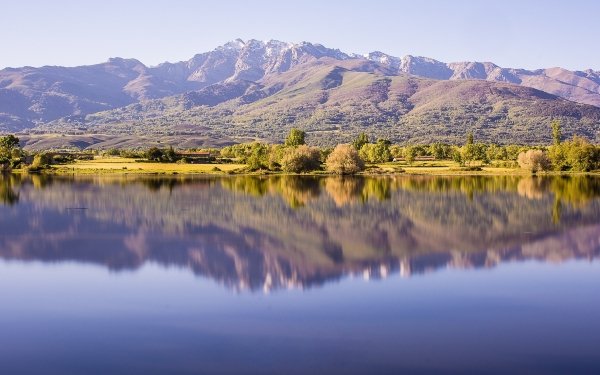 Earth Reflection Nature Mountain Lake HD Wallpaper | Background Image