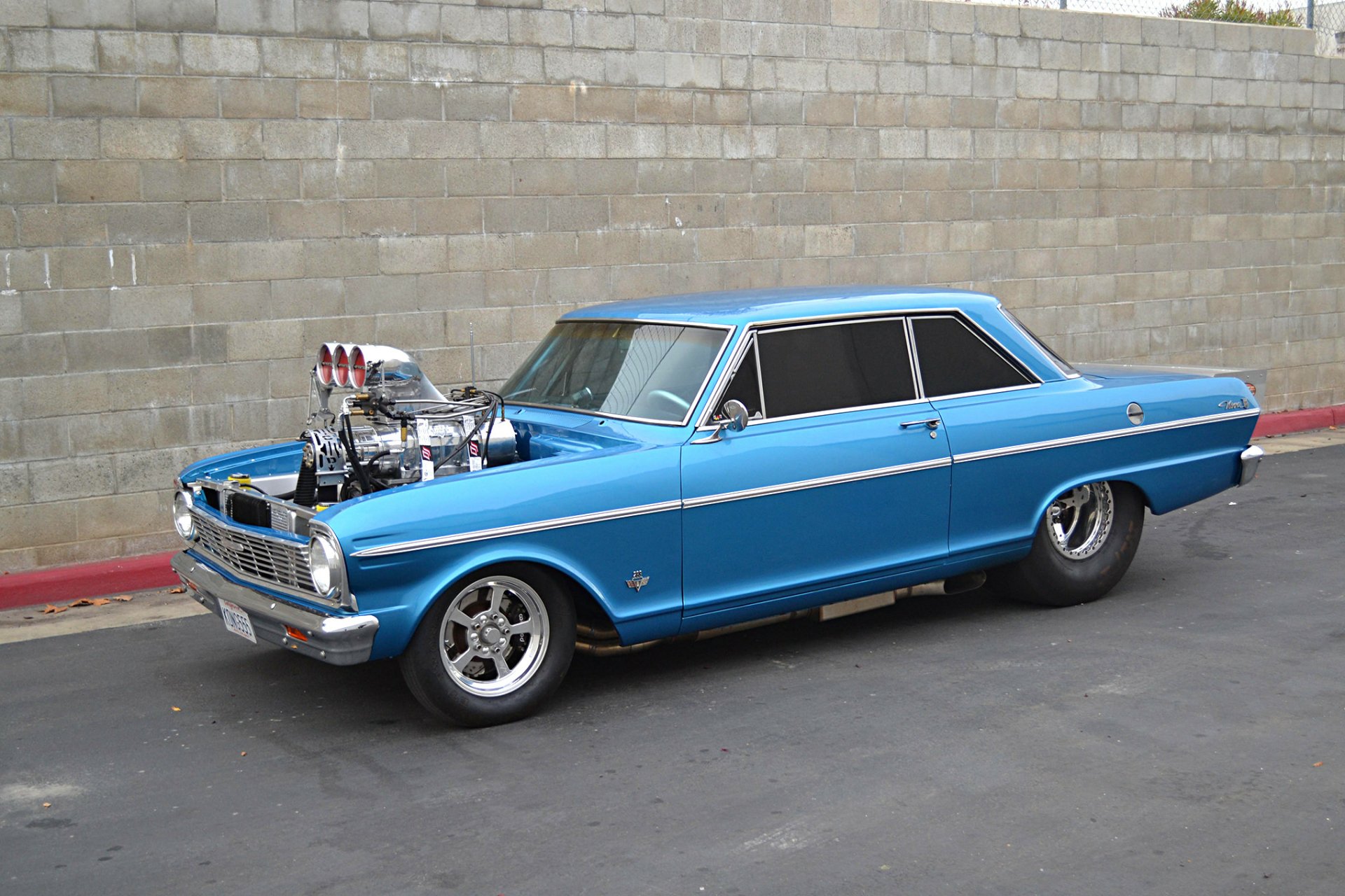 Download Race Car Drag Racing Hot Rod Muscle Car 1965 Chevrolet Nova Vehicle Chevrolet Nova HD Wallpaper