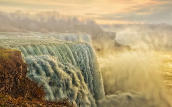 Earth Waterfall Waterfalls Nature Foam River HD Wallpaper | Background Image