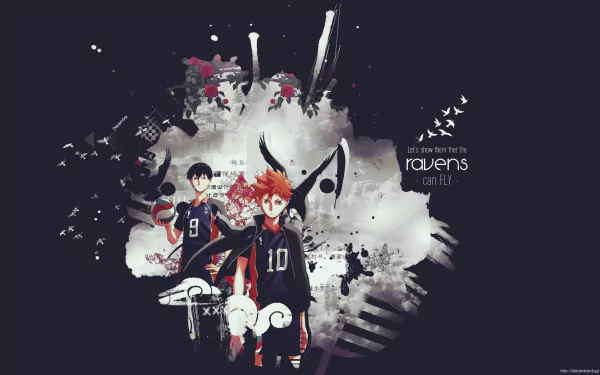 Anime Haikyū!! Tobio Kageyama Shōyō Hinata HD Desktop Wallpaper | Background Image