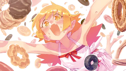 Shinobu Oshino Anime Monogatari (Series) HD Desktop Wallpaper | Background Image