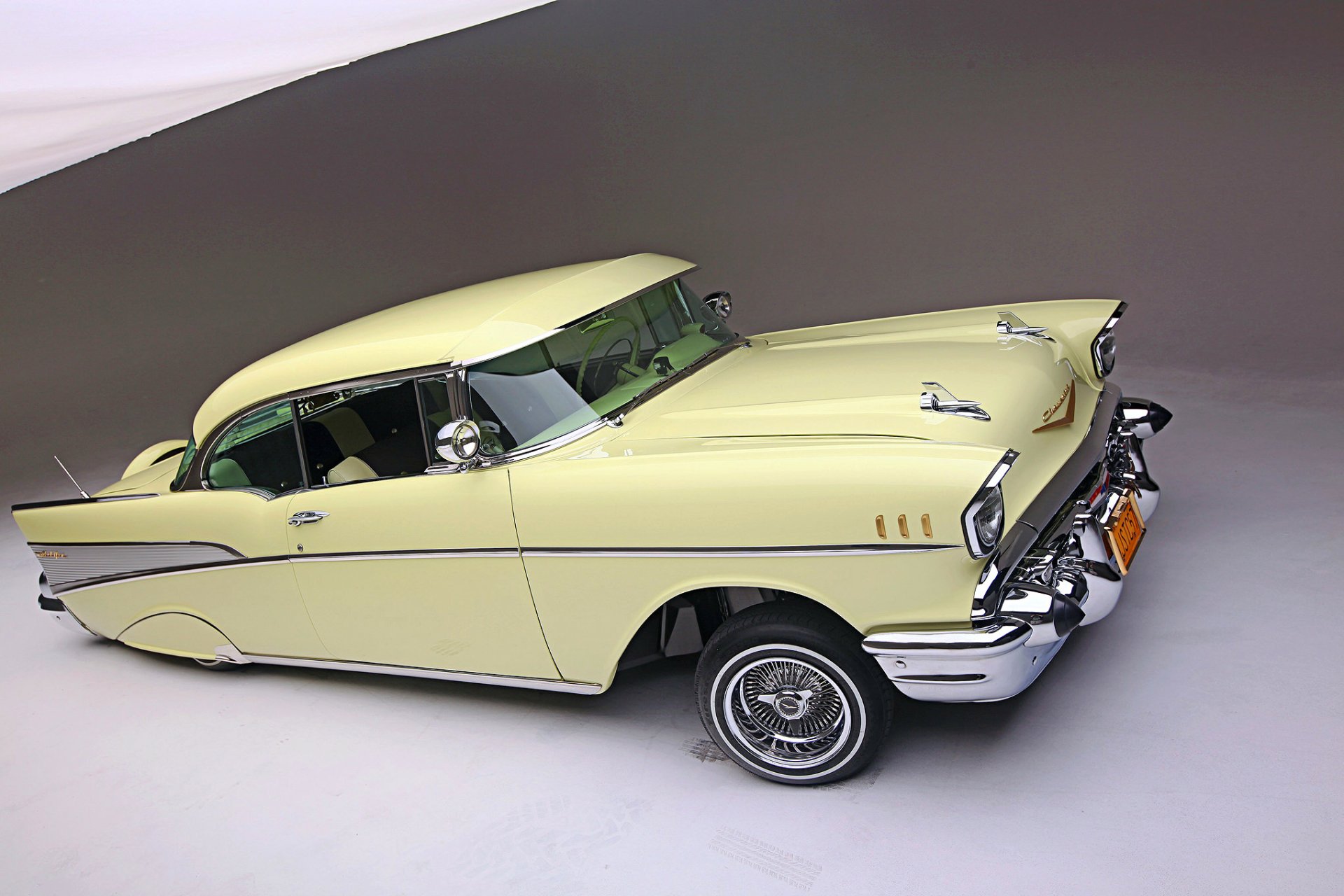 Download Lowrider 1957 Chevrolet Bel Air Vehicle Chevrolet Bel Air Convertible HD Wallpaper
