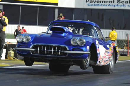 gasser race car drag racing hot rod muscle car 1958 Chevrolet Corvette vehicle Chevrolet Corvette HD Desktop Wallpaper | Background Image
