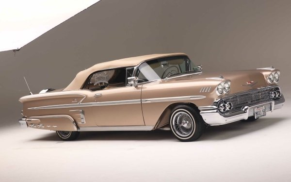 Vehicles Chevrolet Impala Chevrolet 1958 Chevrolet Impala Lowrider Muscle Car HD Wallpaper | Background Image