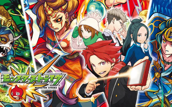 Wakaba Minami Kagetsuki Akira Mizusawa Aoi Homura Ren video game Monster Strike HD Desktop Wallpaper | Background Image