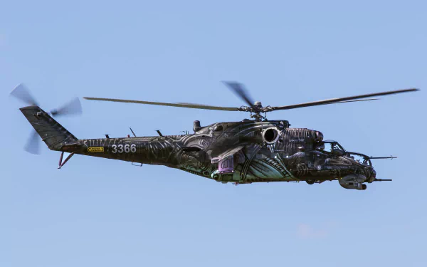 attack helicopter helicopter military Mil Mi-24 HD Desktop Wallpaper | Background Image