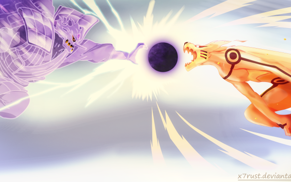 Anime Naruto Kyūbi Susanoo Naruto Uzumaki Sasuke Uchiha HD Wallpaper | Background Image