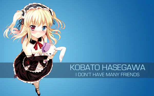 blonde heterochromia Kobato Hasegawa Anime Boku Wa Tomodachi Ga Sukunai HD Desktop Wallpaper | Background Image