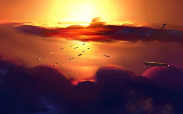 sun space video game Homeworld HD Desktop Wallpaper | Background Image