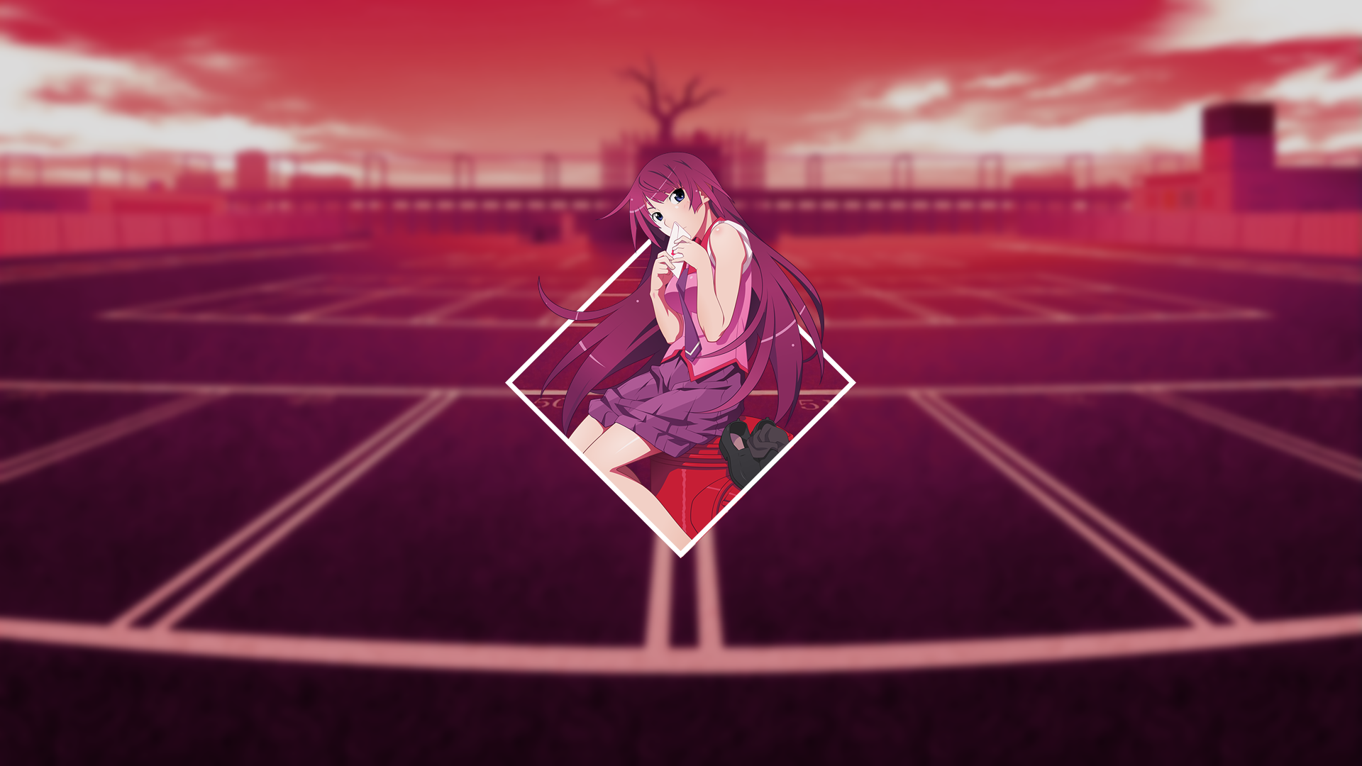 Hitagi Senjōgahara HD Wallpaper | Monogatari Series Anime Vibes ...